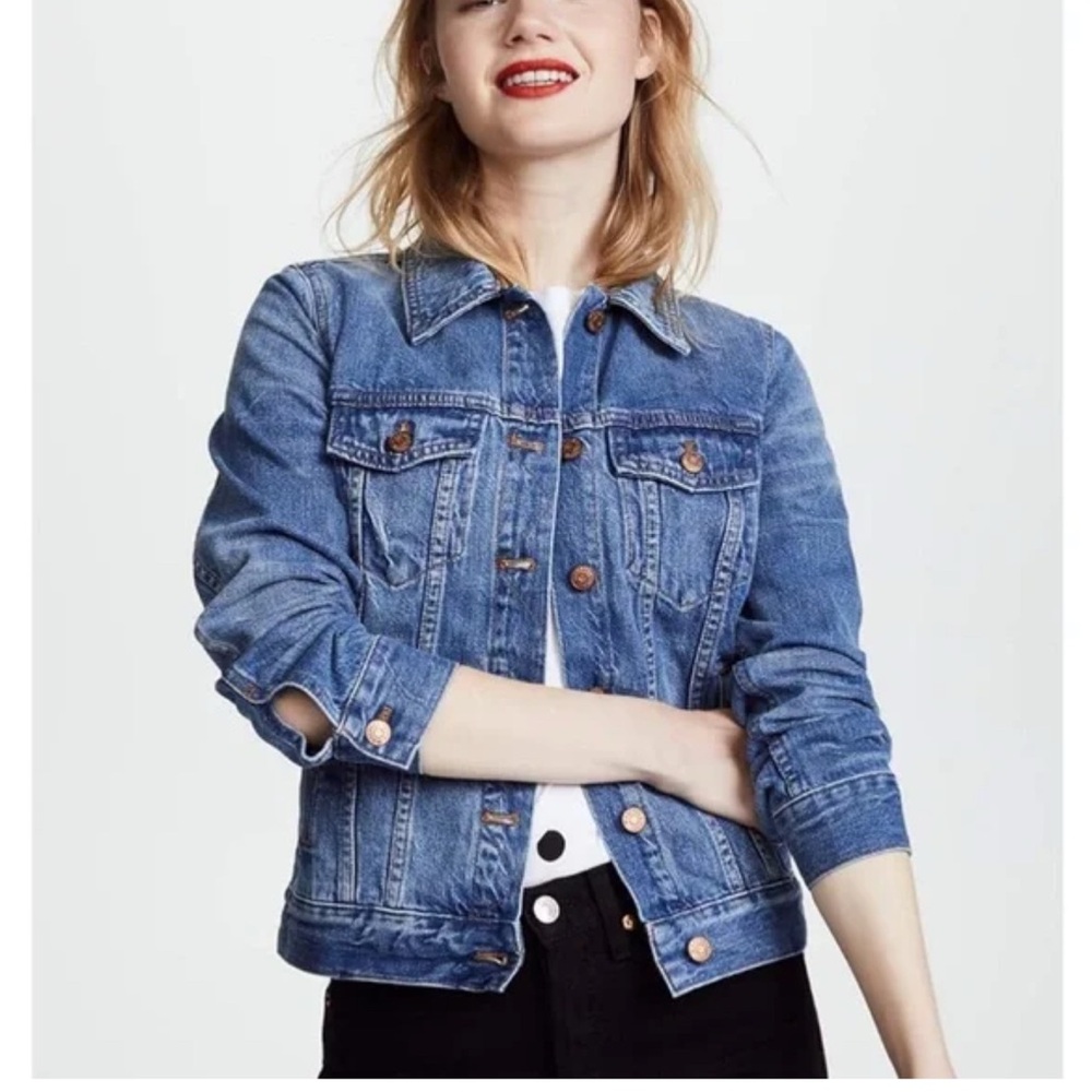 Madewell Indigo Blue Wash Jean Denim Classic Jacket Size Medium